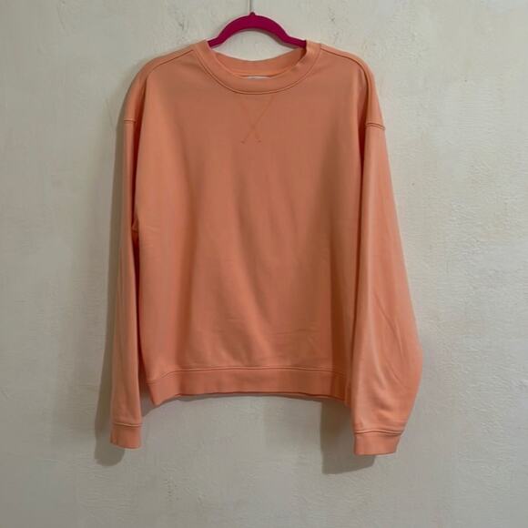GSG Peach NWOT Cotton Blend Sweatshirt and Draw String Shorts Set Size M - Picture 1 of 6
